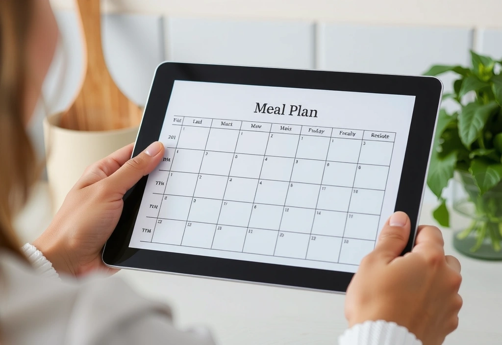 Digitální plán na tabletu