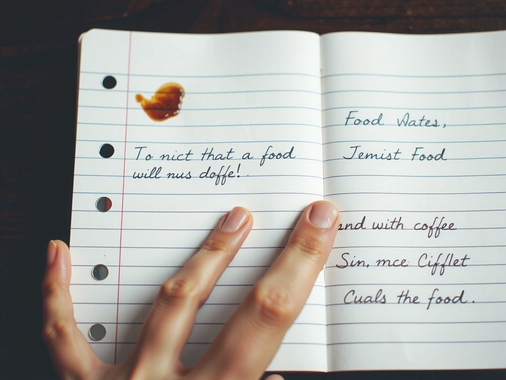 Ilustrace deníku výživy